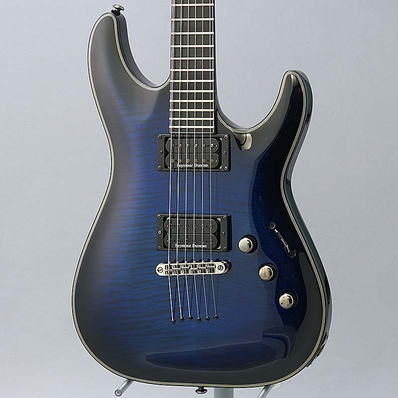 SCHECTER Black Jack SLS C-1 Passive See Thru Blue Burstの画像